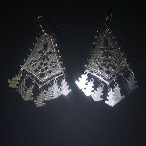 Sliver bohemian earrings